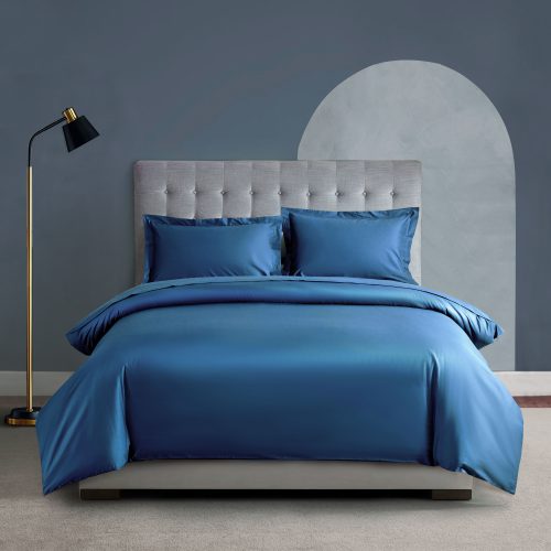 Studio Solid Blue Duvet Cover Set